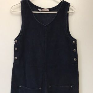 Navy blue corduory dress